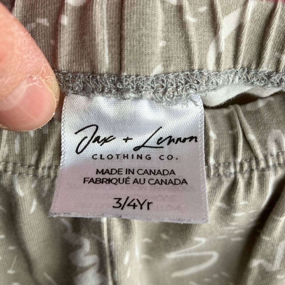 Jax & Lennon bamboo leggings made in Canada 3/4t - Picture 2 of 2
